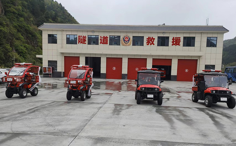 天臺山隧道新增全地形消防摩托，保障隧道消防安全